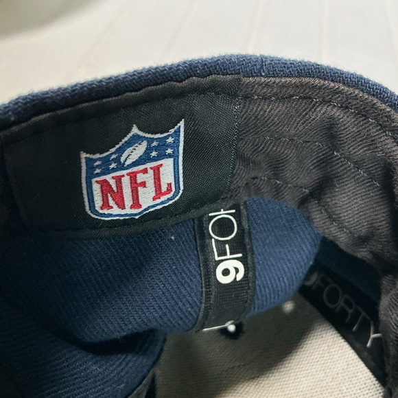 New Era Tennessee Titans Navy Blue Adjustable NFL Logo Sports Hat Cap- READ - Picture 8 of 9